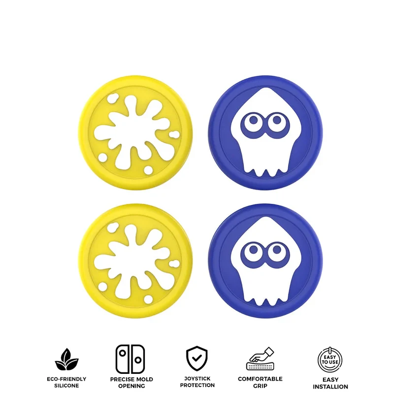IINE Splatoon Joystick Caps for Nintendo Switch 2 (Yellow/Blue) (L1150)