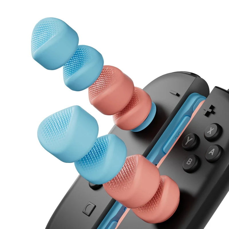 IINE Silicone Curved Joystick Caps for Nintendo Switch 2 (Blue/Orange) (L1157)