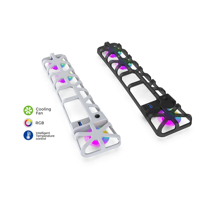Dobe Cooling Fan RGB for PS5 Pro TP5-35153S (Transparent Black, White)