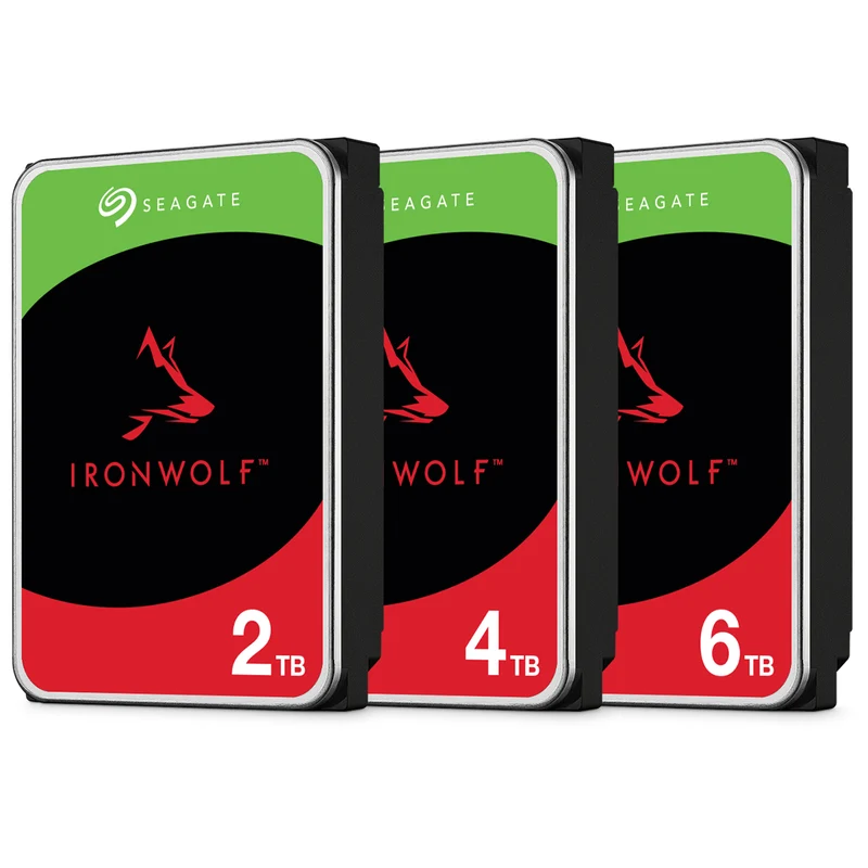 Seagate IronWolf NAS SATA 3.5-Inch 6GB/s 256MB Cache 5400 RPM Internal HDD (2TB, 4TB, 6TB)