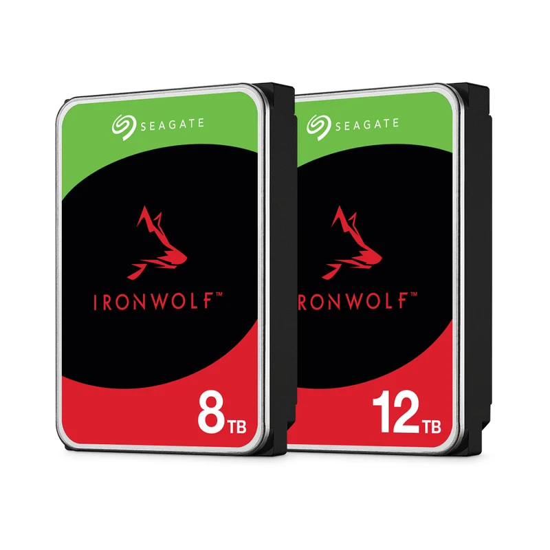 Seagate IronWolf NAS SATA 3.5-Inch 6GB/s 256MB Cache 7200 RPM Internal HDD (8TB, 12TB)