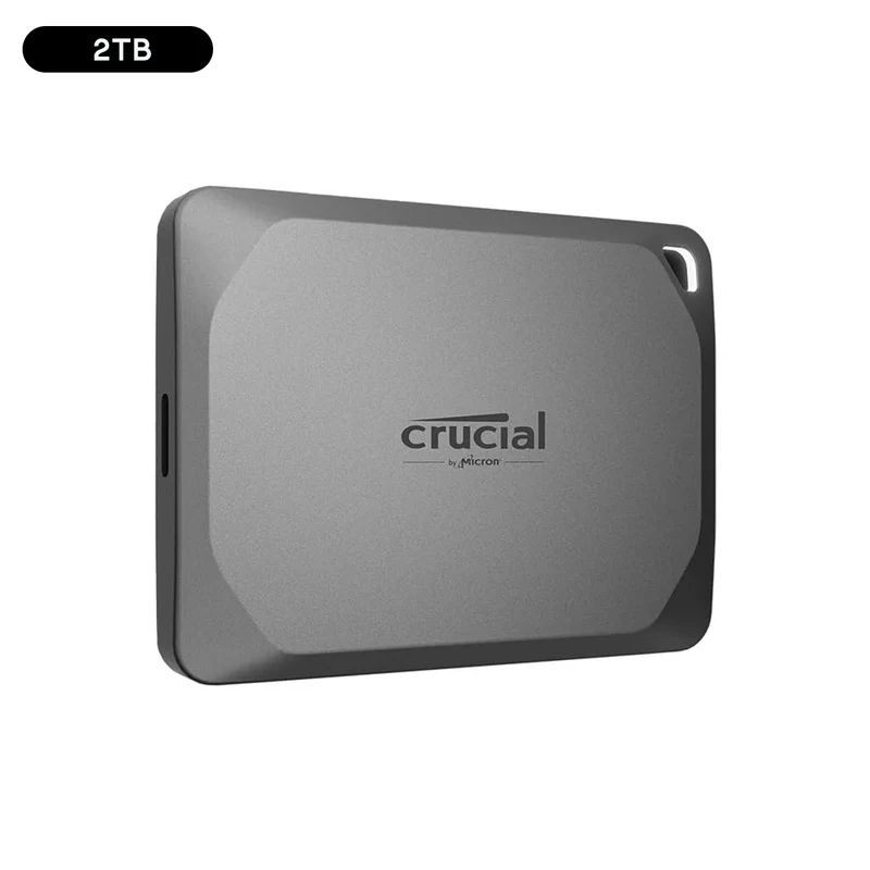 Crucial X9 Pro USB 3.2 Gen-2 (10Gb/s) 1050MB/s Read Type-C Portable SSD (1TB, 2TB)