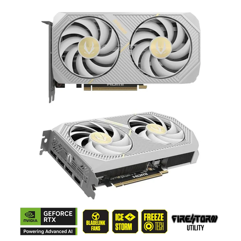 Zotac Gaming GeForce RTX 5060 Ti 16GB Twin Edge OC GDDR7 Graphics Card (White) (ZT-B50620Q-10M)