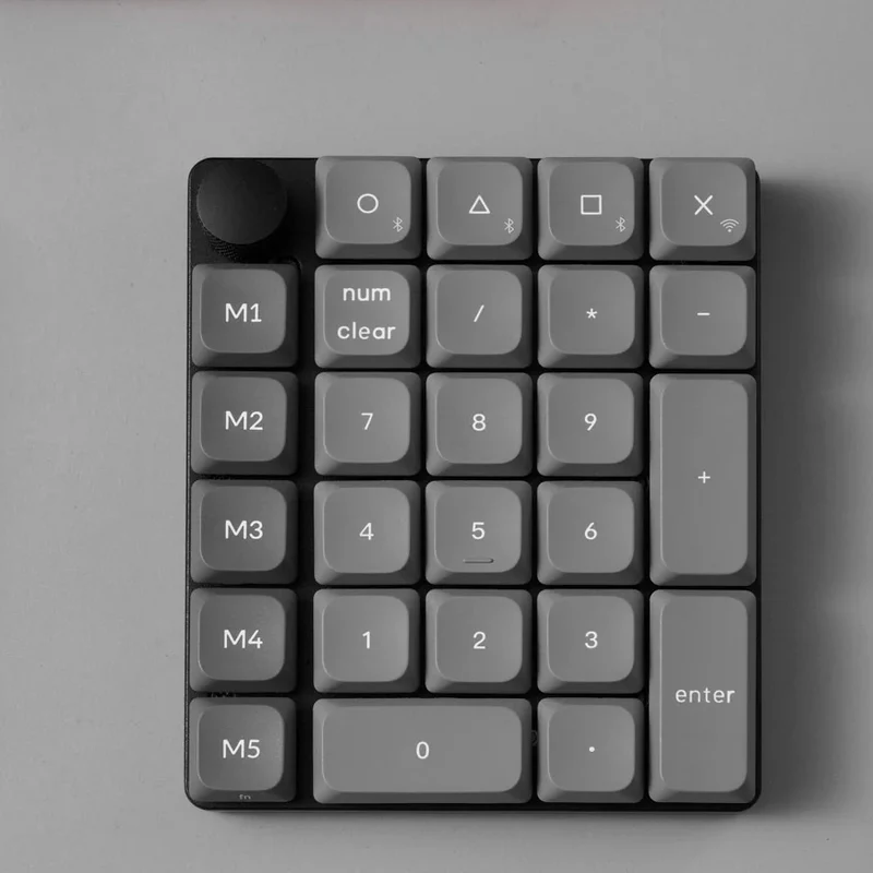 Keychron K0 Max QMK RGB Hot-Swappable Wireless Custom Number Pad (Milk POM Brown Switch) (K0M-H3)