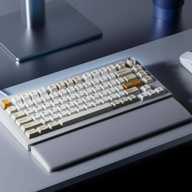 Keychron Lemokey L5 HE Fully Assembled Knob RGB Hot-Swappable 75% Magnetic Switch Custom Gaming Keyboard - Down Master (Lemokey Ultra-Fast Lime Magnetic Switch) (L5W-P1)
