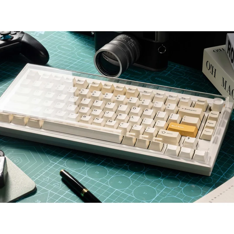 Keychron Lemokey L5 HE Fully Assembled Knob RGB Hot-Swappable 75% Magnetic Switch Custom Gaming Keyboard - Down Master (Lemokey Ultra-Fast Lime Magnetic Switch) (L5W-P1)