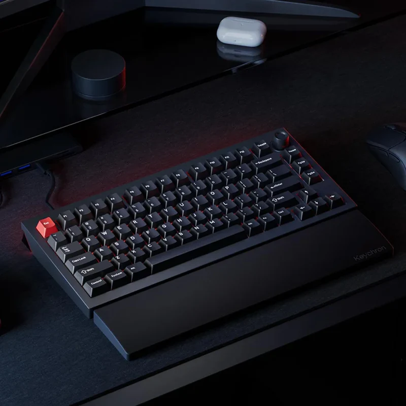 Keychron Lemokey L5 HE Fully Assembled Knob RGB Hot-Swappable 75% Magnetic Switch Custom Gaming Keyboard - Dark Master (Lemokey Ultra-Fast Lime Magnetic Switch) (L5W-M1)
