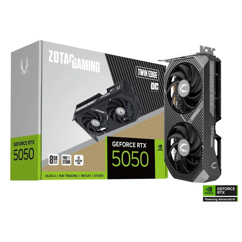Zotac Gaming GeForce RTX 5050 8GB Twin Edge OC GDDR6 Graphics Card (ZT-B50500H-10M)