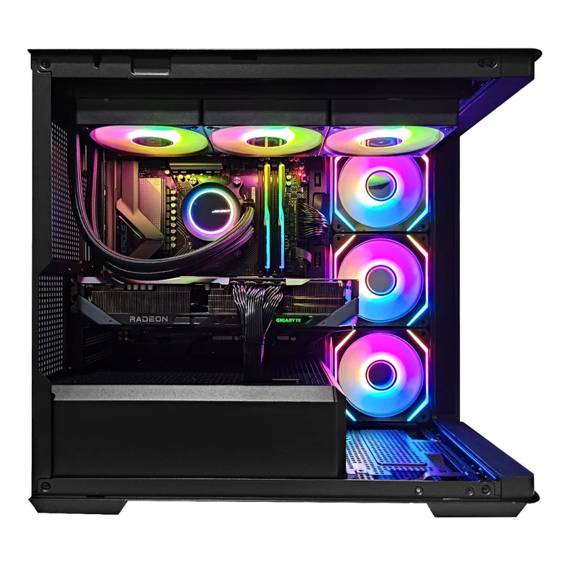 Sophos D300 Black Desktop Gaming PC | AMD Ryzen 7 7700 | 32GB RAM | 1TB SSD | with WiFi + Bluetooth | RX 9070 XT OC | Windows 11 Pro