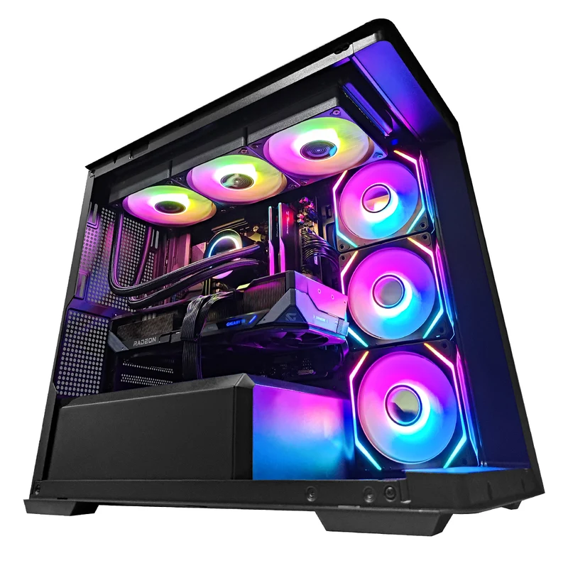 Sophos D300 Black Desktop Gaming PC | AMD Ryzen 7 7700 | 32GB RAM | 1TB SSD | with WiFi + Bluetooth | RX 9070 XT OC | Windows 11 Pro