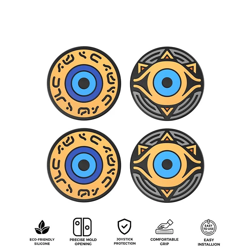IINE Zelda Joystick Caps for Nintendo Switch 2 (Black) (L1151)
