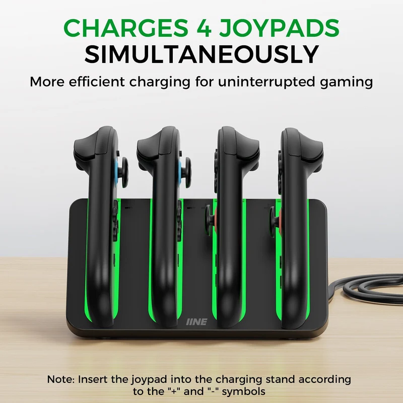 IINE 4-in-1 Charging Dock for Nintendo Switch 2 (Black) (L1102)