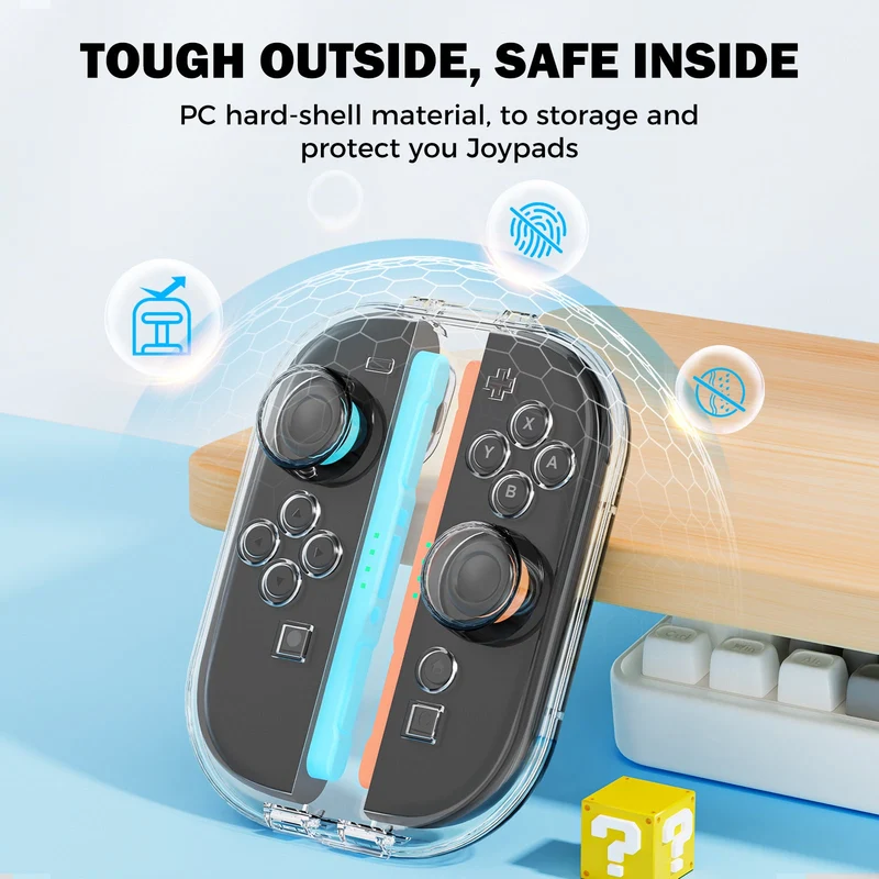IINE Magnetic Storage Case for Nintendo Switch 2 Joy-Con (Transparent) (L1164)