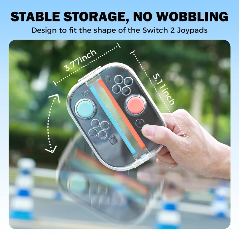 IINE Magnetic Storage Case for Nintendo Switch 2 Joy-Con (Transparent) (L1164)