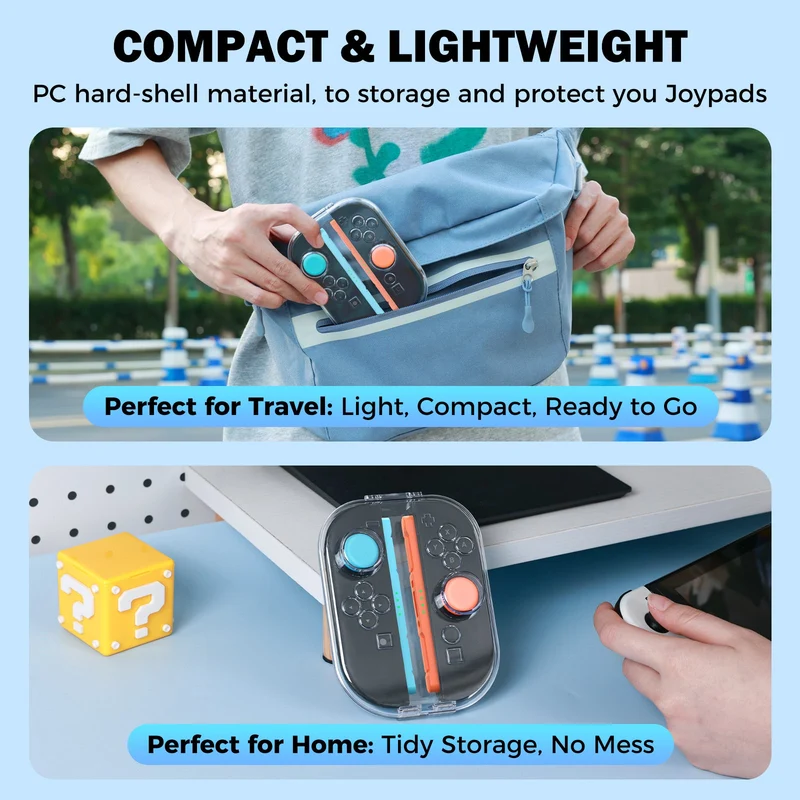 IINE Magnetic Storage Case for Nintendo Switch 2 Joy-Con (Transparent) (L1164)