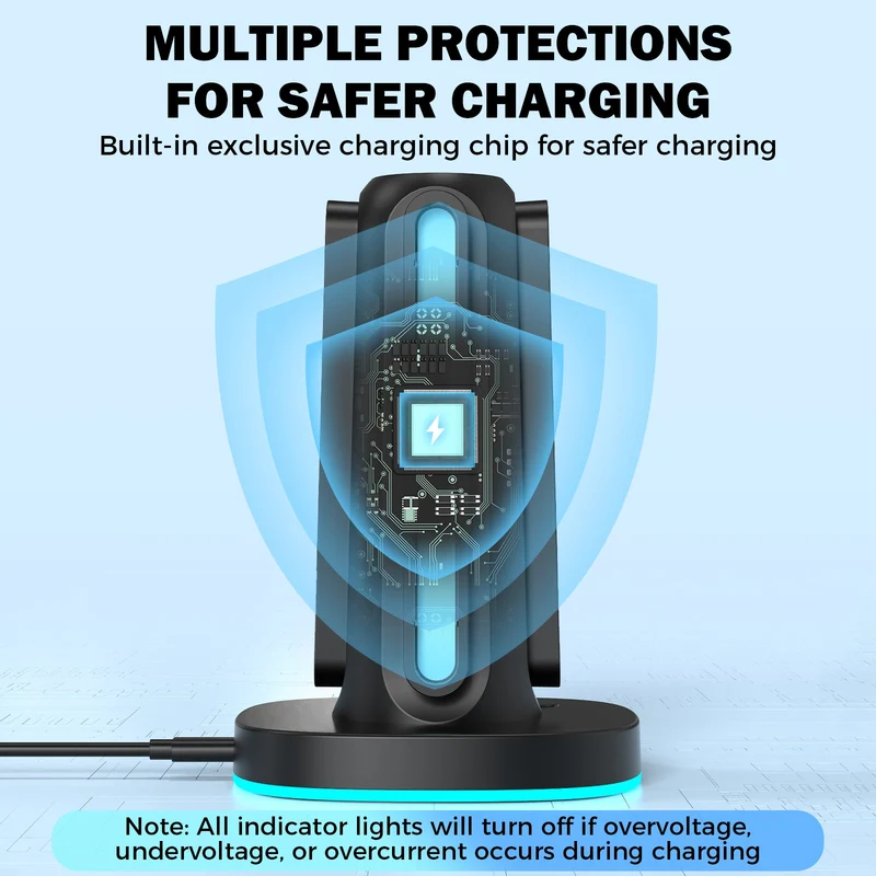IINE Charging Dock with 4 Slots for Nintendo Switch 2 Controller (Black) (L1145)