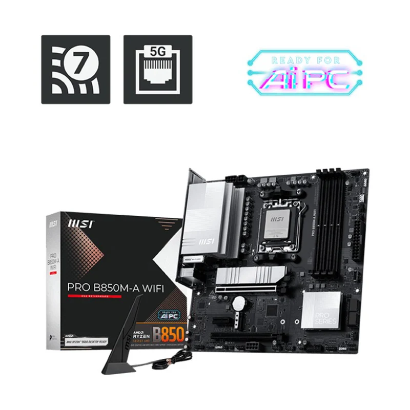 MSI Pro B850M-A WiFi DDR5 AMD Motherboard