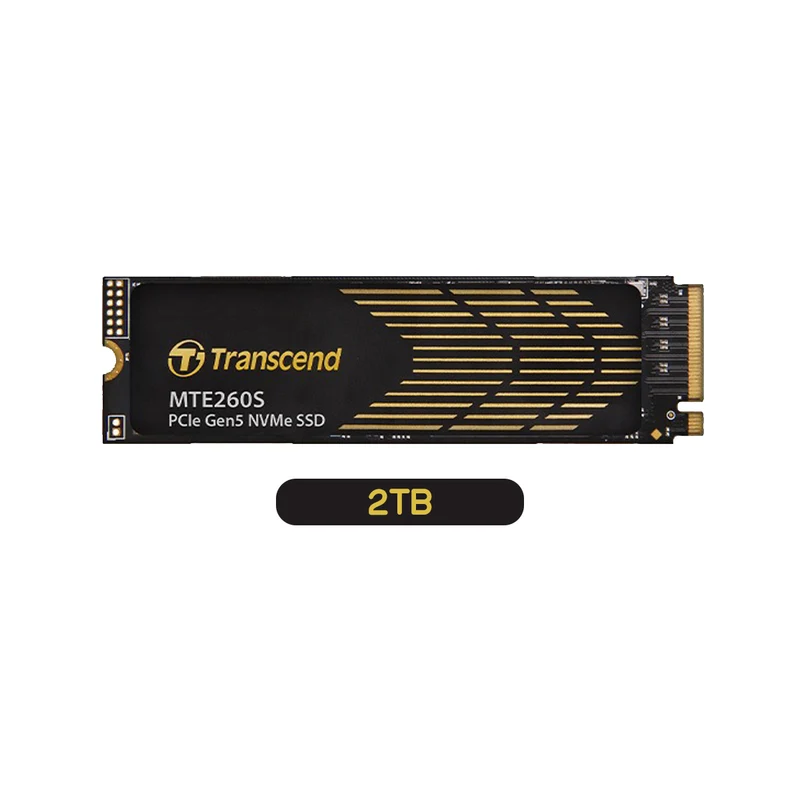 Transcend 260S M.2 2280 NVMe PCIe Gen 5 x4 Internal SSD with DRAM Cache & Graphene Heatsink (1TB , 2TB)