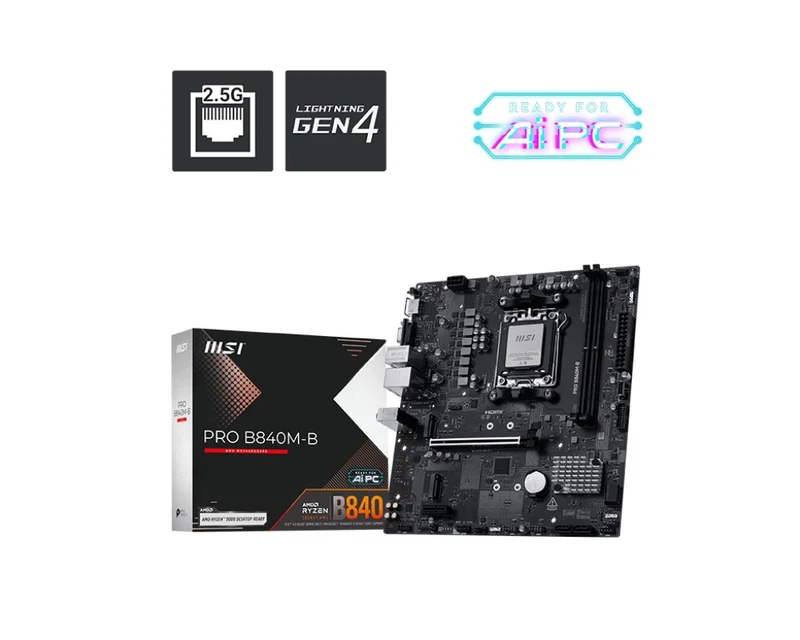 MSI Pro B840M-B DDR5 AMD Motherboard
