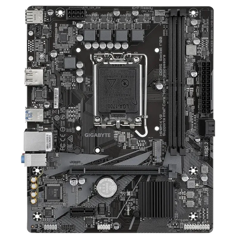Gigabyte H610M K V2 (rev. 1.0) DDR5 UD Motherboard