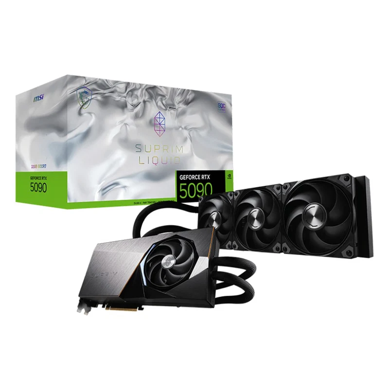 MSI GeForce RTX 5090 32GB GDDR7 Suprim Liquid SOC Graphics Card