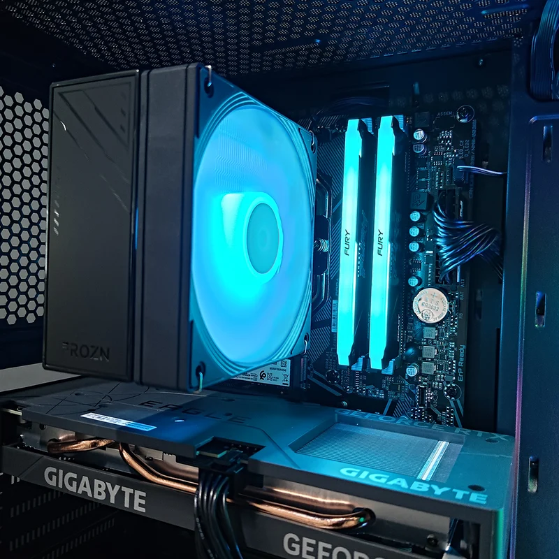 Alpha Aurora Black Desktop Gaming PC | AMD Ryzen 5 5500 | 16GB RAM | 500GB SSD | with WiFi + Bluetooth | GeForce RTX 4060 OC | Windows 11 Pro