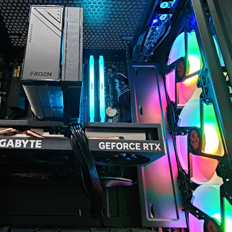Alpha Aurora Black Desktop Gaming PC | AMD Ryzen 5 5500 | 16GB RAM | 500GB SSD | with WiFi + Bluetooth | GeForce RTX 4060 OC | Windows 11 Pro
