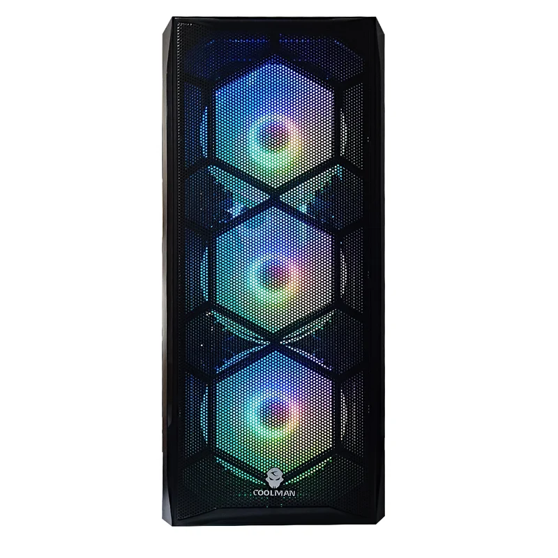 Alpha Aurora Black Desktop Gaming PC | AMD Ryzen 5 5500 | 16GB RAM | 500GB SSD | with WiFi + Bluetooth | GeForce RTX 4060 OC | Windows 11 Pro