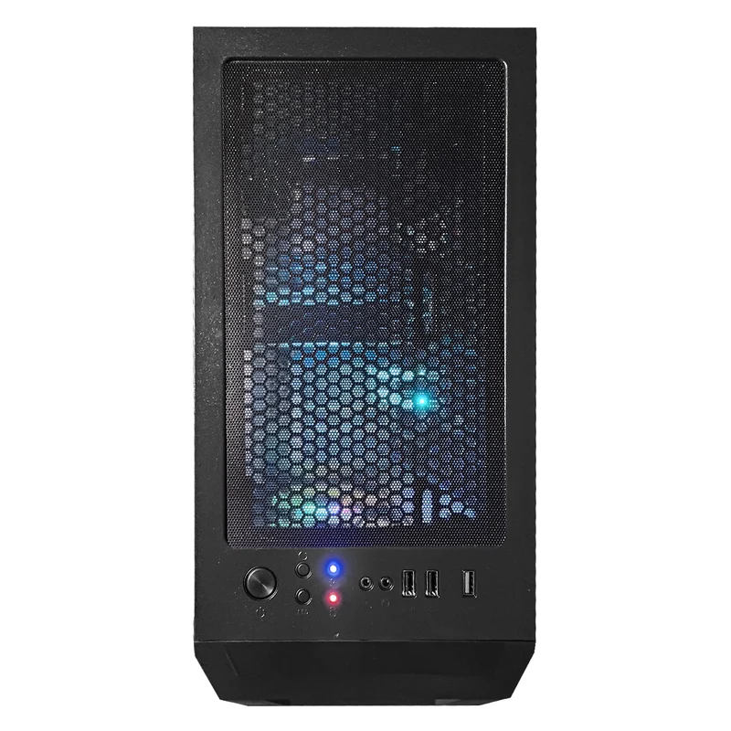 Alpha Aurora Black Desktop Gaming PC | AMD Ryzen 5 5500 | 16GB RAM | 500GB SSD | with WiFi + Bluetooth | GeForce RTX 4060 OC | Windows 11 Pro