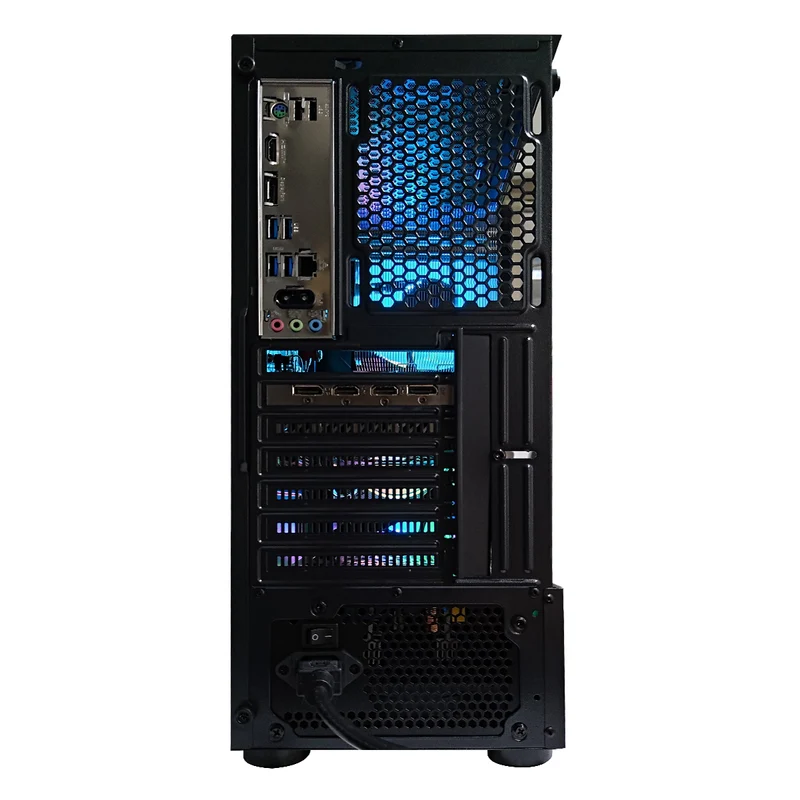 Alpha Aurora Black Desktop Gaming PC | AMD Ryzen 5 5500 | 16GB RAM | 500GB SSD | with WiFi + Bluetooth | GeForce RTX 4060 OC | Windows 11 Pro