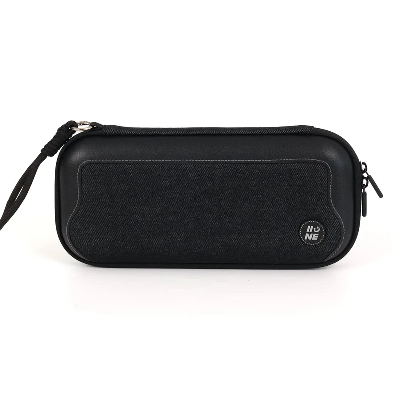 IINE EVA Carrying Storage Bag for Nintendo Switch 2 (Black, Yellow/Back)