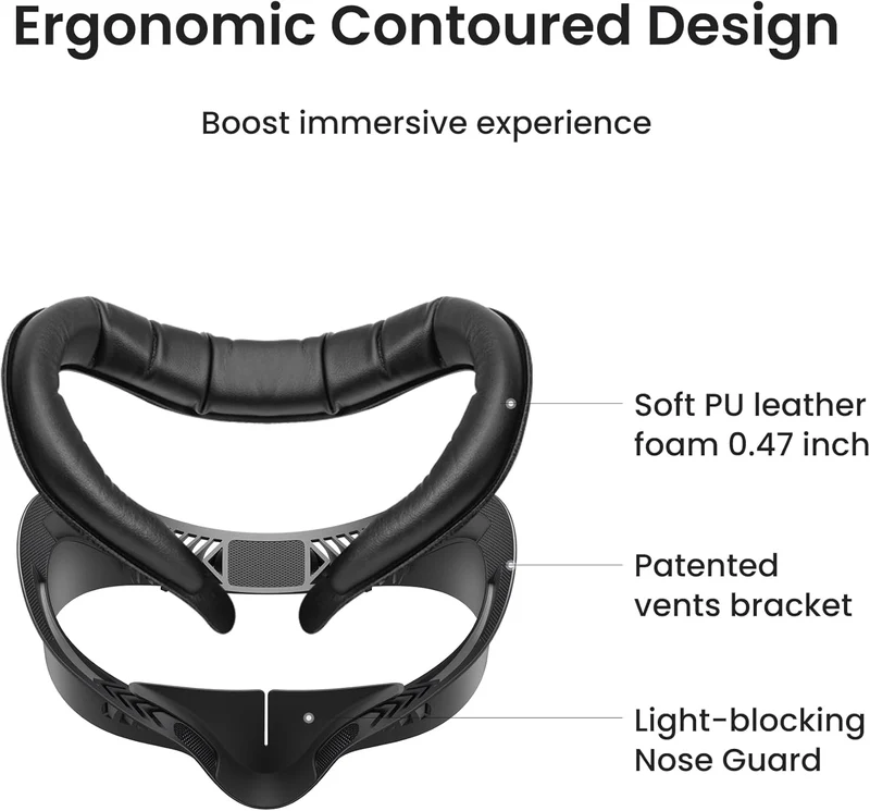 Kiwi Design V4 Ventilation Facial Interface for Meta Quest 3S (Q2-5P)