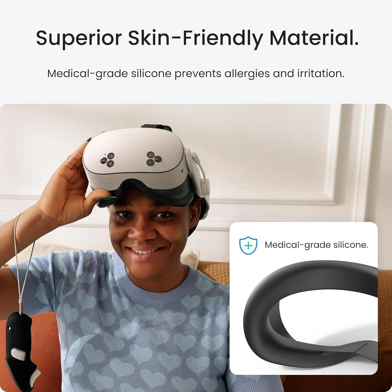 Kiwi Design F4 Silicone Facial Cover for Meta Quest 3S (Q7-2P)