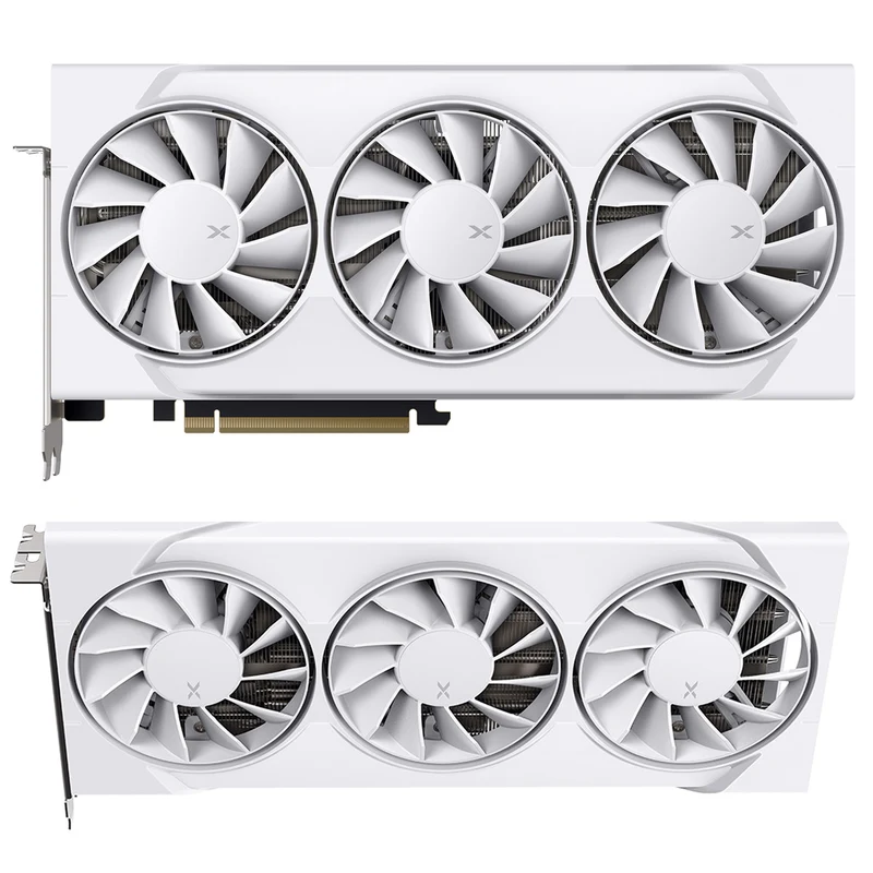 XFX Swift AMD Radeon RX 9060 XT OC Triple Fan Gaming Ed. 16GB GDDR6 Graphics Card (White) (RX-96TS316W7)