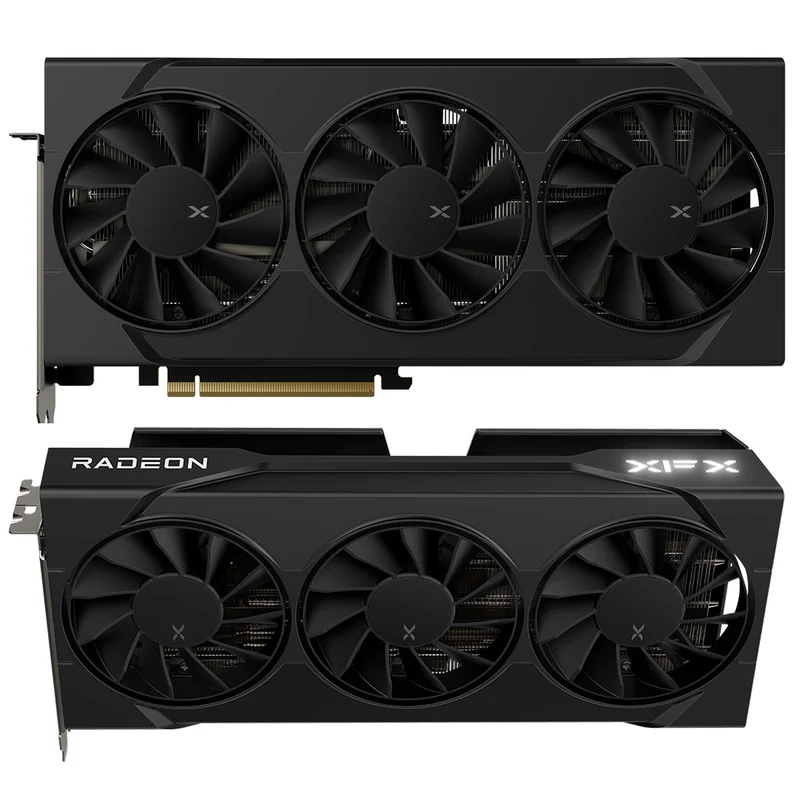 XFX Swift AMD Radeon RX 9060 XT OC Triple Fan Gaming Ed. 16GB GDDR6 Graphics Card (Black) (RX-96TS316B7)