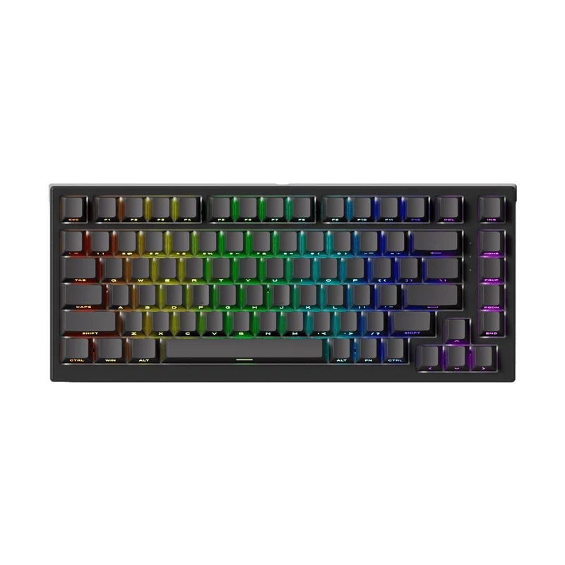 Akko TAC75 HE Shine-Through Black Wired ARGB Mechanical Keyboard (Akko AstroAim Magnetic Switch)