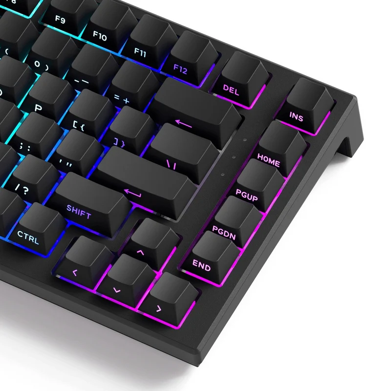 Akko TAC75 HE Shine-Through Black Wired ARGB Mechanical Keyboard (Akko AstroAim Magnetic Switch)
