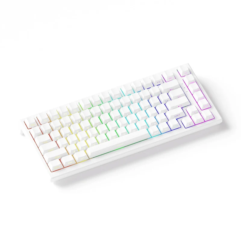 Akko TAC75 HE Shine-Through White Wired ARGB Mechanical Keyboard (Akko AstroAim Magnetic Switch)