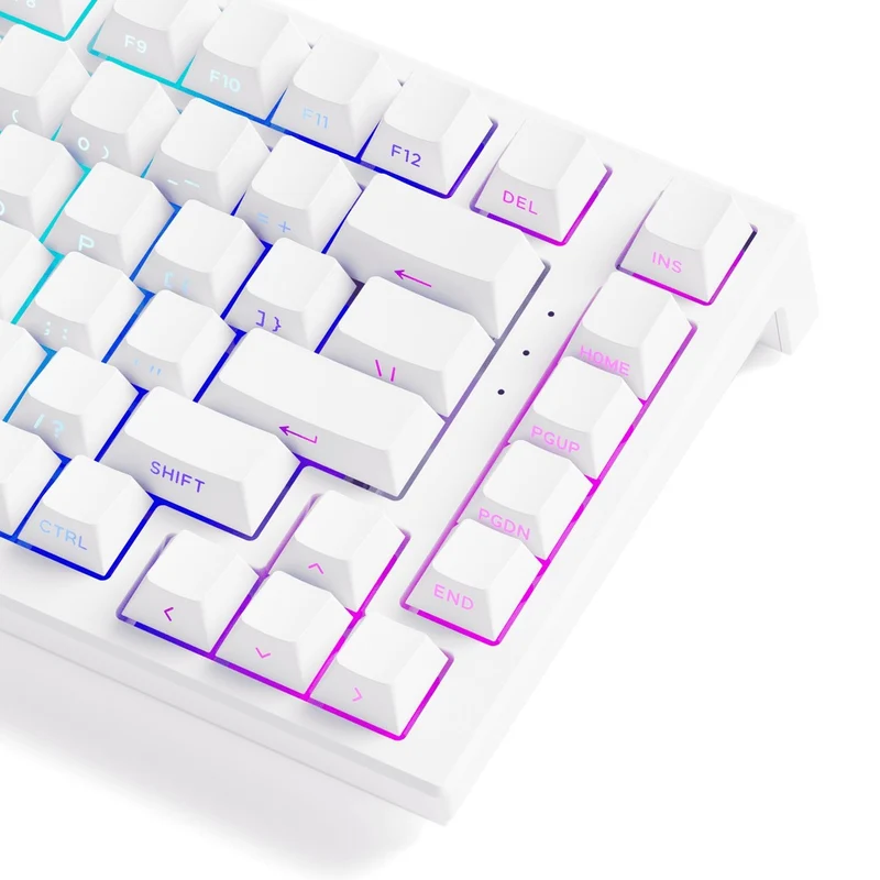 Akko TAC75 HE Shine-Through White Wired ARGB Mechanical Keyboard (Akko AstroAim Magnetic Switch)