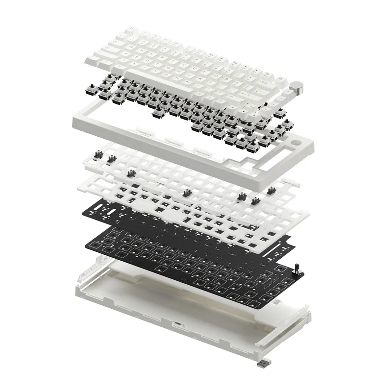 Akko 5075B Plus Air Multi-Mode South-facing RGB Backlight Hot-Swappable Mechanical Keyboard (Akko V3 Piano Pro Switch)