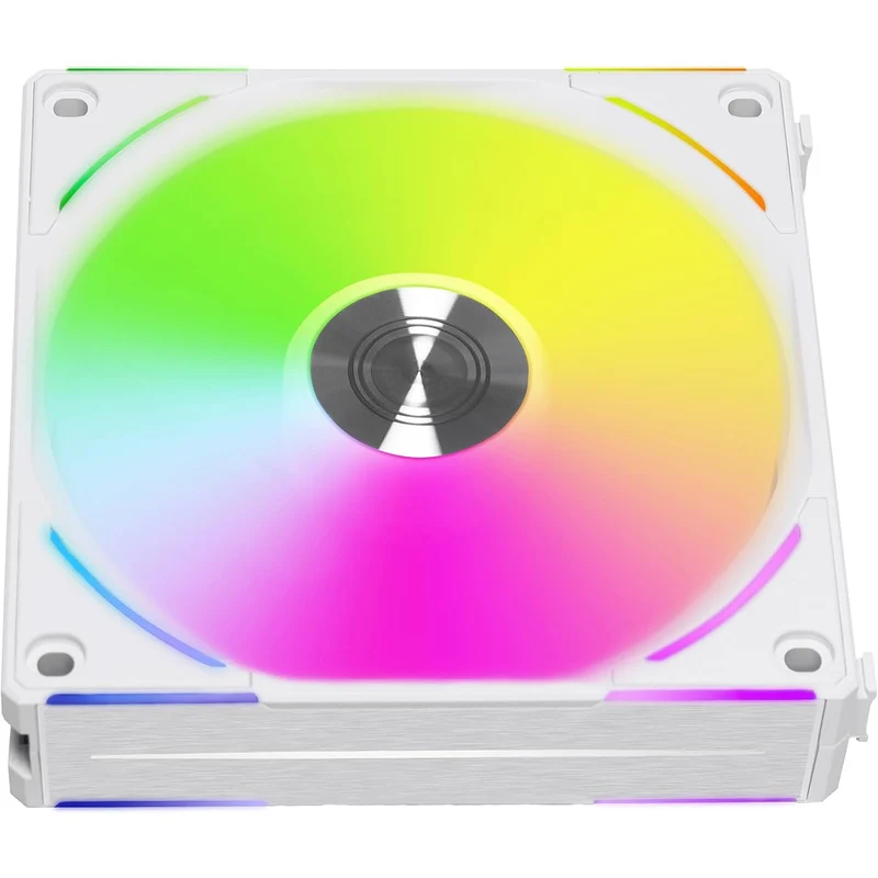 Lian Li Uni Fan AL120 V2 RGB 120mm Revolutionized Daisy-Chain ARGB Triple Fan (White) (UF-AL120V2-3W)