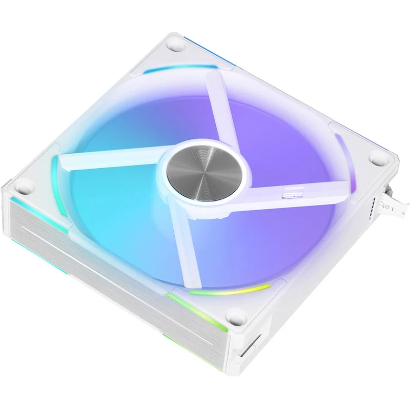 Lian Li Uni Fan AL120 V2 RGB 120mm Revolutionized Daisy-Chain ARGB Triple Fan (White) (UF-AL120V2-3W)