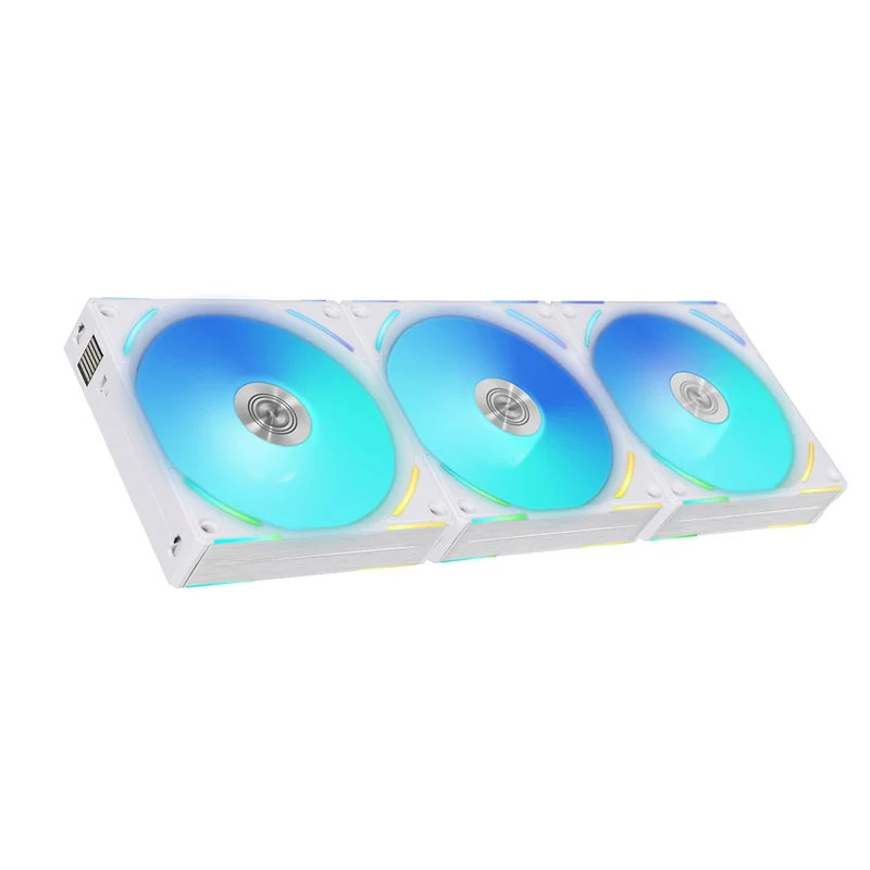 Lian Li Uni Fan AL120 V2 RGB 120mm Revolutionized Daisy-Chain ARGB Triple Fan (White) (UF-AL120V2-3W)