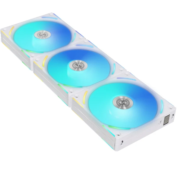 Lian Li Uni Fan AL120 V2 RGB 120mm Revolutionized Daisy-Chain ARGB Triple Fan (White) (UF-AL120V2-3W)