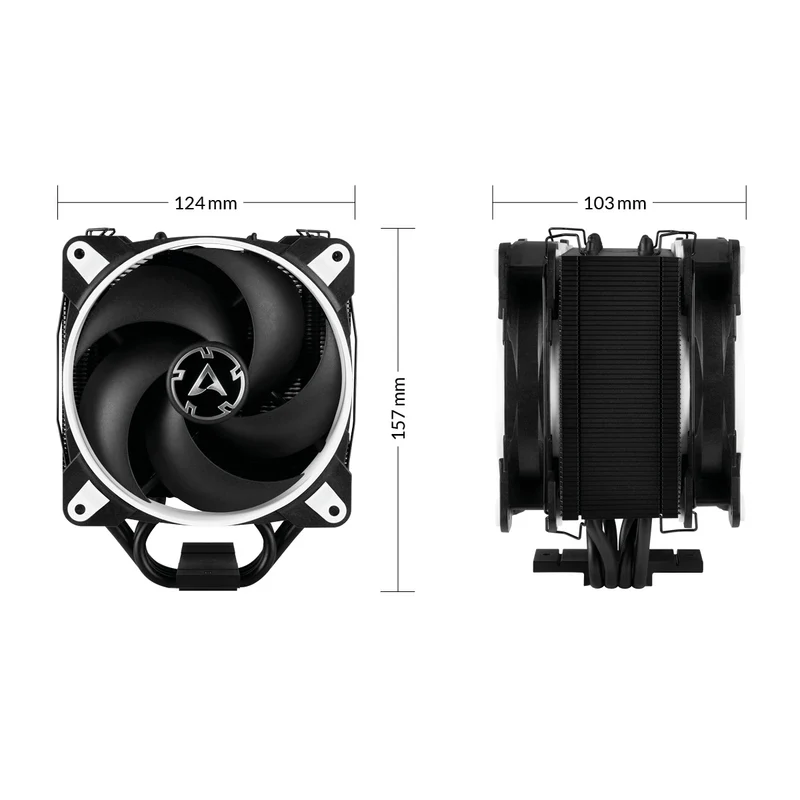 Arctic Freezer 34 eSports DUO Tower CPU Cooler with BioniX P-Series Fans in Push-Pull Configuration (White) (ACFRE00061A)