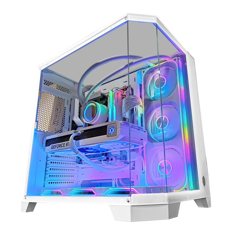 Sophos Zentra White Desktop Gaming PC | AMD Ryzen 7 7700X | 32GB RAM | 1TB SSD | with WIFI + Bluetooth | GeForce RTX 5070 OC | Windows 11 Pro