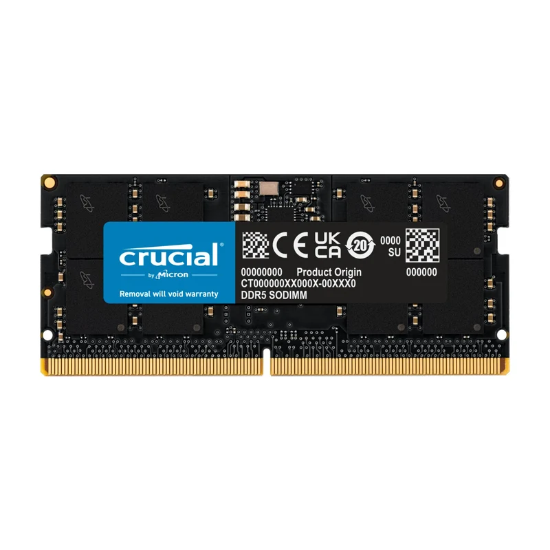 Crucial 24GB DDR5 5600MHz CL16 Sodimm Notebook Memory (CT24G56C46S5)