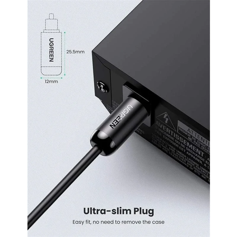 Ugreen Toslink Optical Male to Male Audio Cable - (1.5M, 2M, 3M)