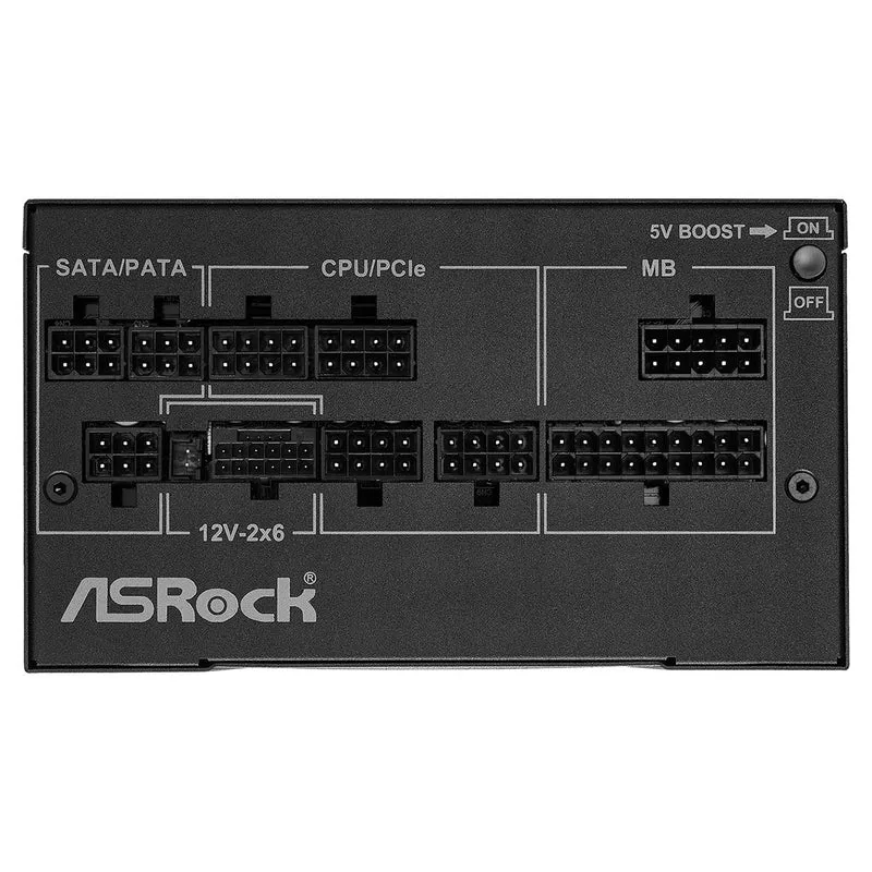 ASRock Phantom Gaming PG-750G 750W 80+ Gold & Cybenetics Platinum ATX 3.1 PCIe 5.1 Full Modular Power Supply