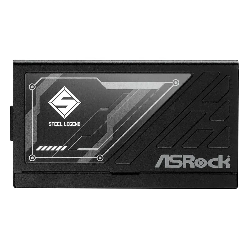 ASRock Steel Legend SL-1000G 1000W 80+ Gold & Cybenetics Platinum ATX 3.1 PCIe 5.1 Full Modular Power Supply (Black)